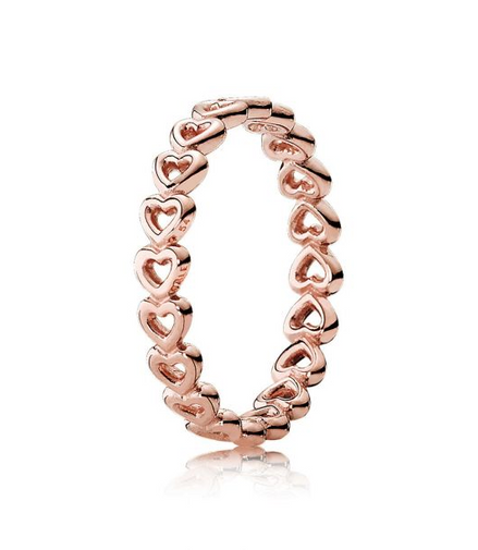 Pandora Moments Linked Love Ring Size 5