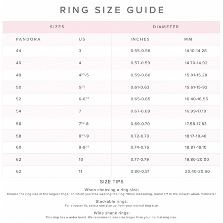 Pandora Moments Linked Love Ring Size 5