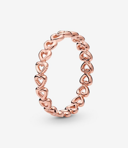 Pandora Moments Linked Love Ring Size 7.5