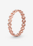 Pandora Moments Linked Love Ring Size 7.5