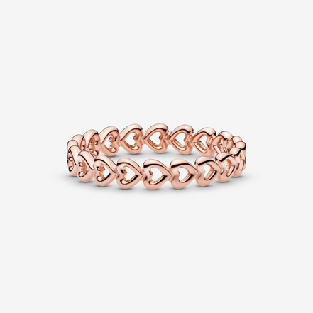 Pandora Moments Linked Love Ring Size 7.5