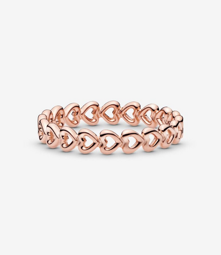 Pandora Moments Linked Love Ring Size 7.5