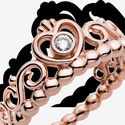 Pandora Timeless "My Princess"  Tiara Ring Size 7