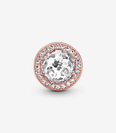 Pandora Moments Clear Radiant Hearts Charm