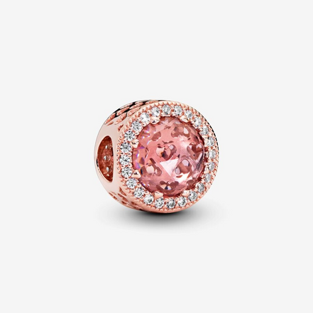 Pandora Moments Blush Pink Radiant Hearts Charm