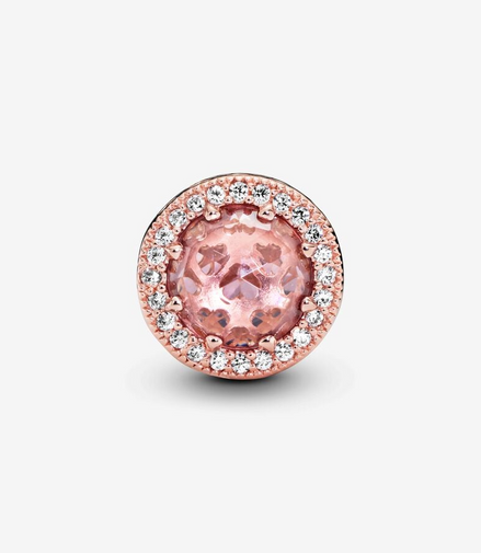 Pandora Moments Blush Pink Radiant Hearts Charm