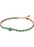 Pandora Timeless Rose Sparkling Green Pavé Tennis Bracelet Size 18