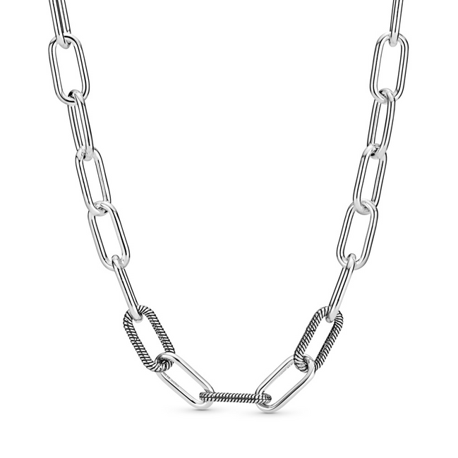 Pandora ME Round Clasp Medium-Link Chain Necklace 45 cm