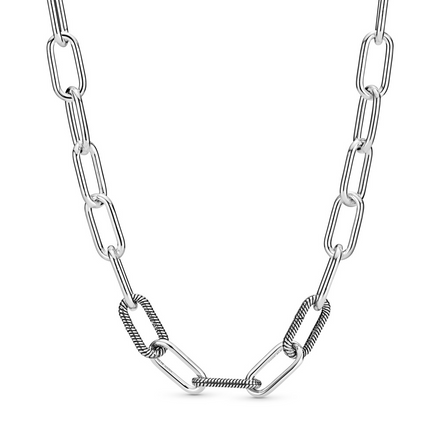 Pandora ME Round Clasp Medium-Link Chain Necklace 45 cm