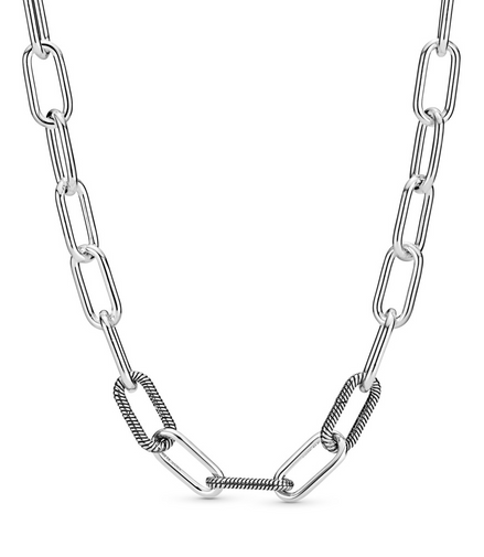 Pandora ME Round Clasp Medium-Link Chain Necklace 45 cm