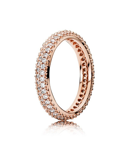 Pandora Rose "Inspiration Within"  Pave' Sparkling Ring Size 6