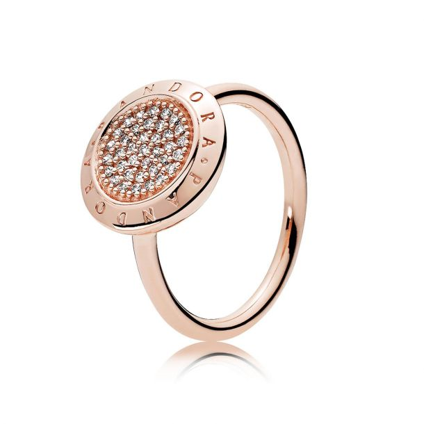 Pandora Rose Signature Ring Size 7.5