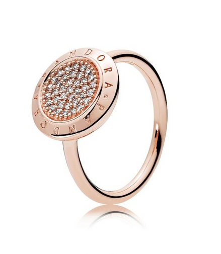 Pandora Rose Signature Ring Size 7.5