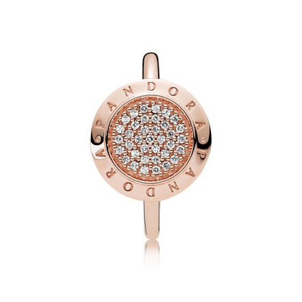 Pandora Rose Signature Ring Size 7.5