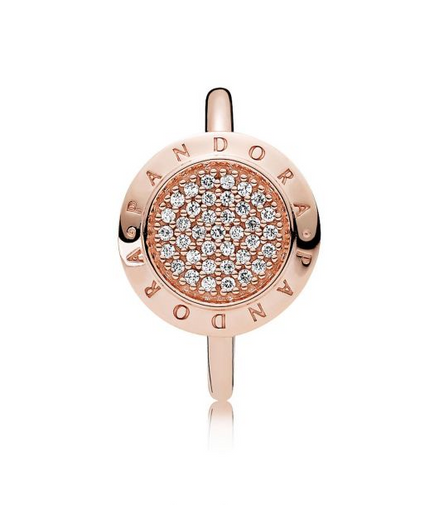 Pandora Rose Signature Ring Size 7.5