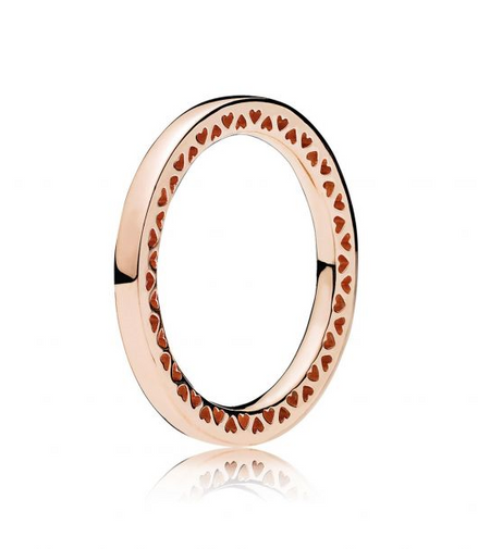 Pandora Rose Classic Hearts of Pandora Ring Size 5