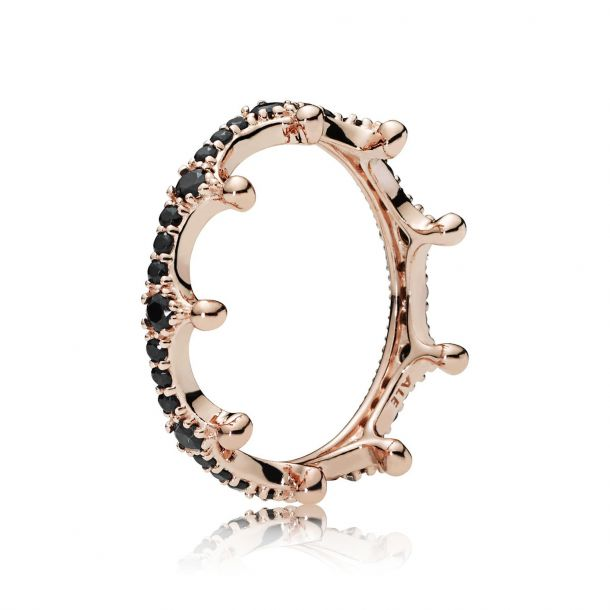 Pandora Moments Rose Enchanted Crown Ring Size 6