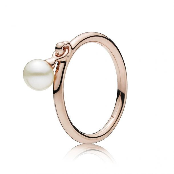Pandora Rose Contemporary Pearl Ring Size 7