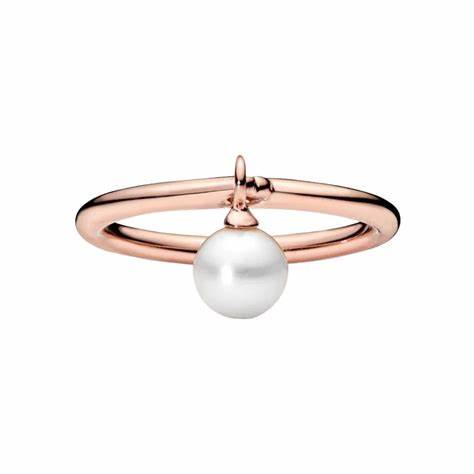 Pandora Rose Contemporary Pearl Ring Size 7