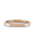 Pandora Momenrts Rose Logo Bar Stacking Ring Size 7