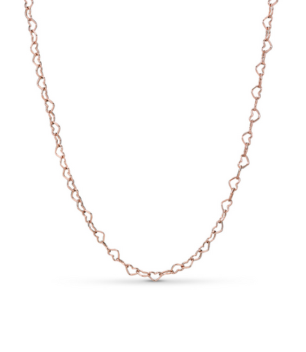 Pandora Moments Rose Joined Hearts Necklace 60 cm