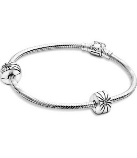 Pandora Sterling Silver Barrel Clasp, Iconic Bracelet Gift Set