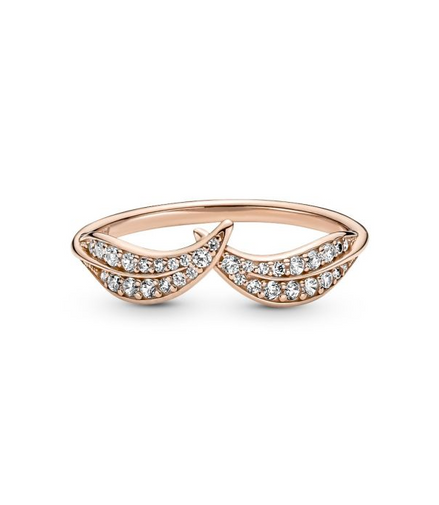 Pandora Timeless Sparkling Leaves Ring Size 6