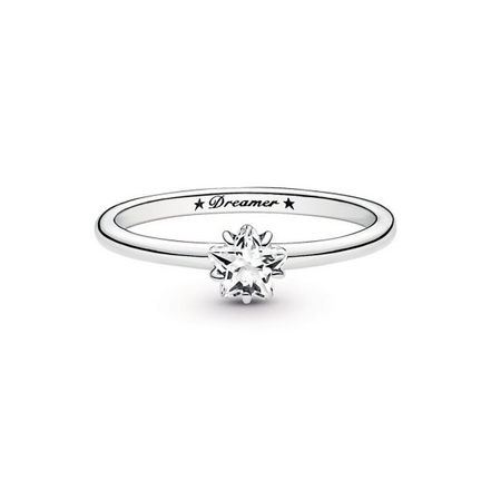Pandora Moments Celestial Sparkling Star Solitaire Ring Size 7