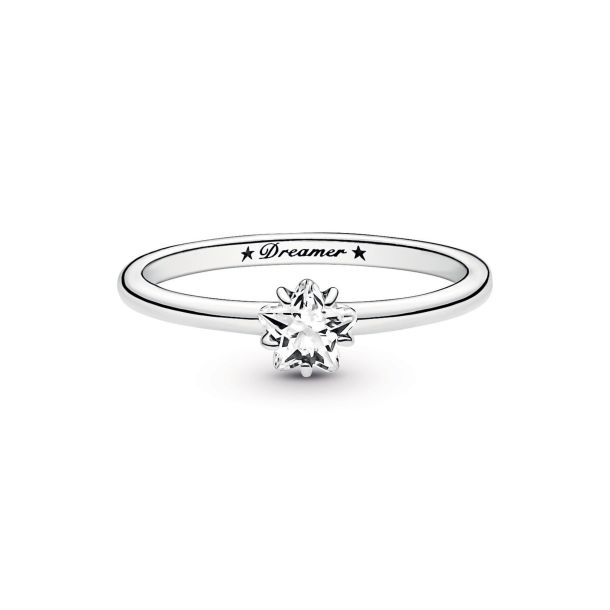 Pandora Moments Celestial Sparkling Star Solitaire Ring Size 7