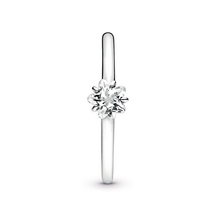 Pandora Moments Celestial Sparkling Star Solitaire Ring Size 7