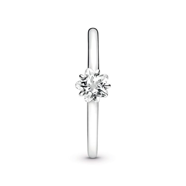 Pandora Moments Celestial Sparkling Star Solitaire Ring Size 7