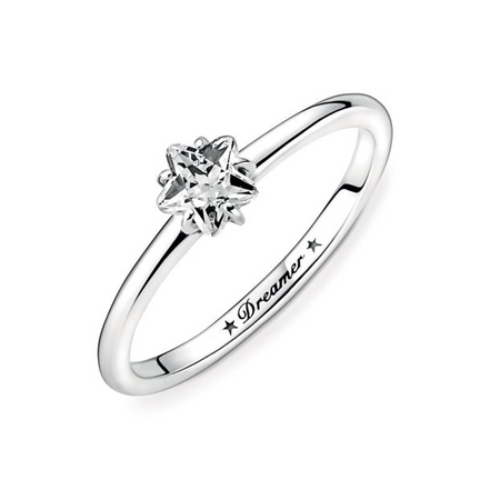 Pandora Moments Celestial Sparkling Star Solitaire Ring Size 7