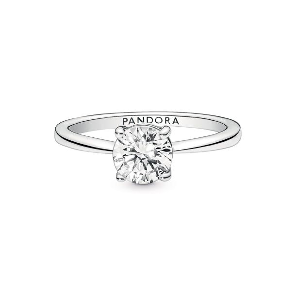 Pandora Timeless Sparkling Solitaire Ring Size 7