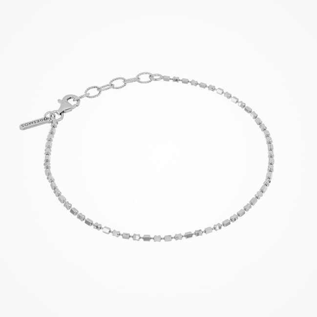 Desmos Silver Design-Mirror Bracelet 7.25"