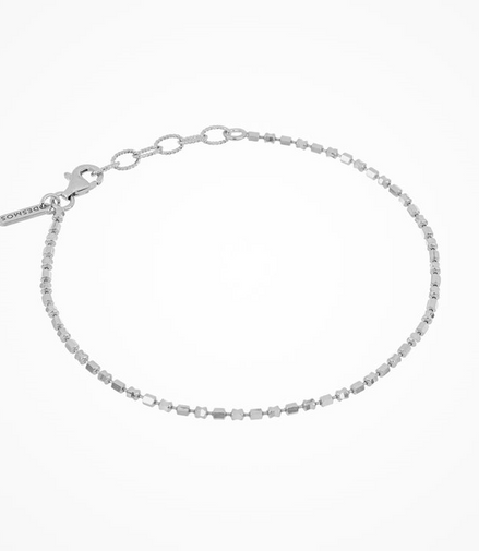 Desmos Silver Design-Mirror Bracelet 7.25"