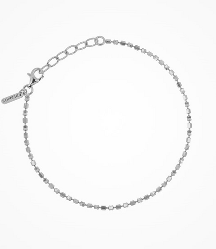 Desmos Silver Design-Mirror Bracelet 7.25"