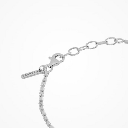 Desmos Silver Design-Mirror Bracelet 7.25"