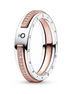 Pandora Signature Two-Tone Logo & Pavé Ring Size 7