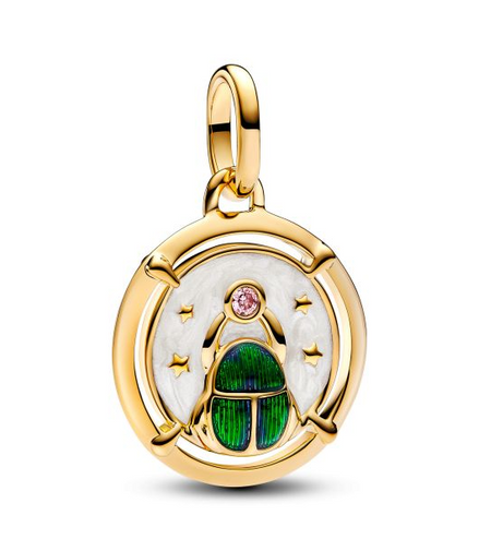 Pandora ME/Moments Scarab Beetle Gold-Plated Medallion Charm