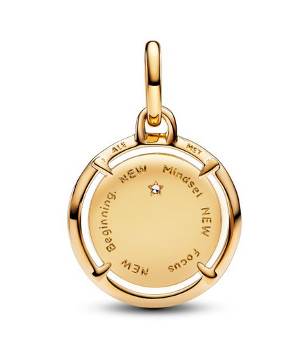 Pandora ME/Moments Scarab Beetle Gold-Plated Medallion Charm