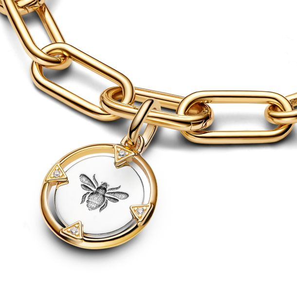 Pandora ME/Moments Bee Gold-Plated Medallion Charm