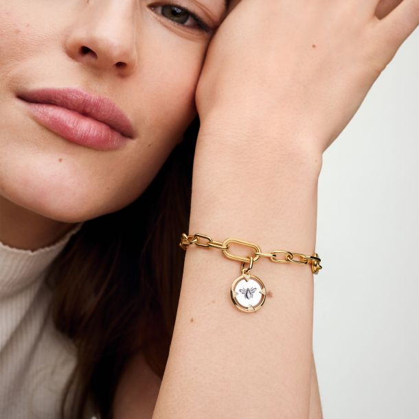 Pandora ME/Moments Bee Gold-Plated Medallion Charm