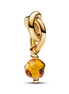 Pandora Moments 14K Gold-Plated November Faceted Honey Eternity Circle Dangle Charm