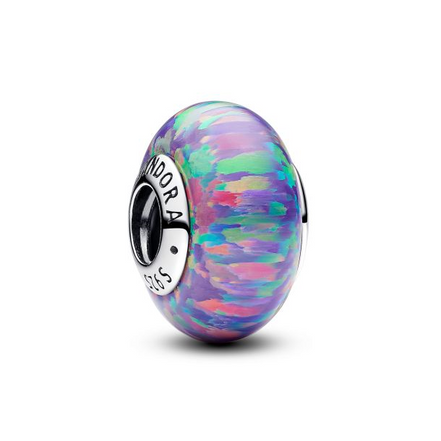 Pandora Moments Opalescent Purple Murano Charm
