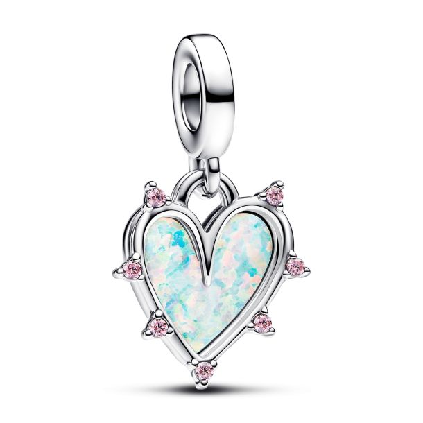 Pandora Moments Friendship Opalescent Double Dangle Charm