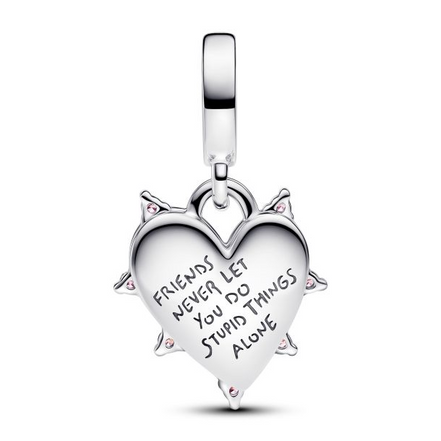 Pandora Moments Friendship Opalescent Double Dangle Charm