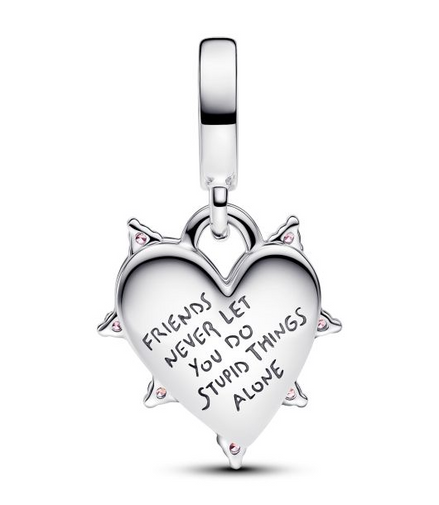 Pandora Moments Friendship Opalescent Double Dangle Charm