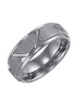 Frederick Goldman Black Tungsten Carbide Step Edge Comfort Fit Band Size 11.5