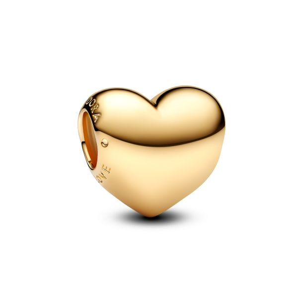 Pandora Moments 14K Gold-Plated Be Love Engravable Medium Heart Charm