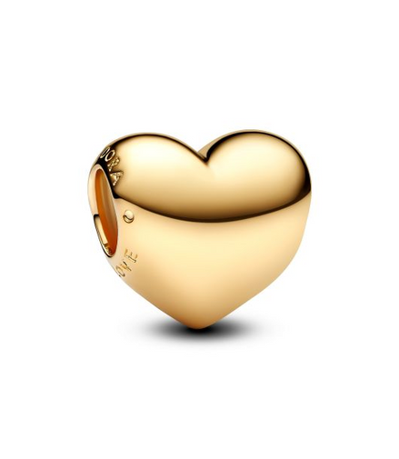 Pandora Moments 14K Gold-Plated Be Love Engravable Medium Heart Charm